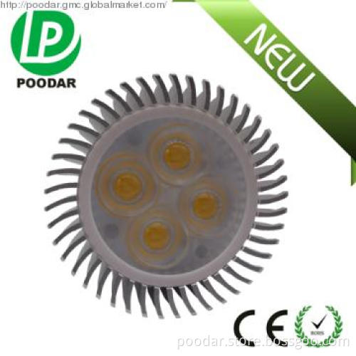 8w high power bridgelux led gu10 spot light 500lm dimmable